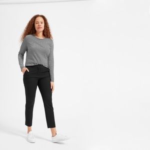 Everlane Long Sleeve Cotton Crew Stripped M